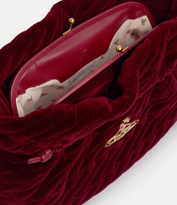 Vivienne Westwood EVA LARGE CLUTCH burgundy